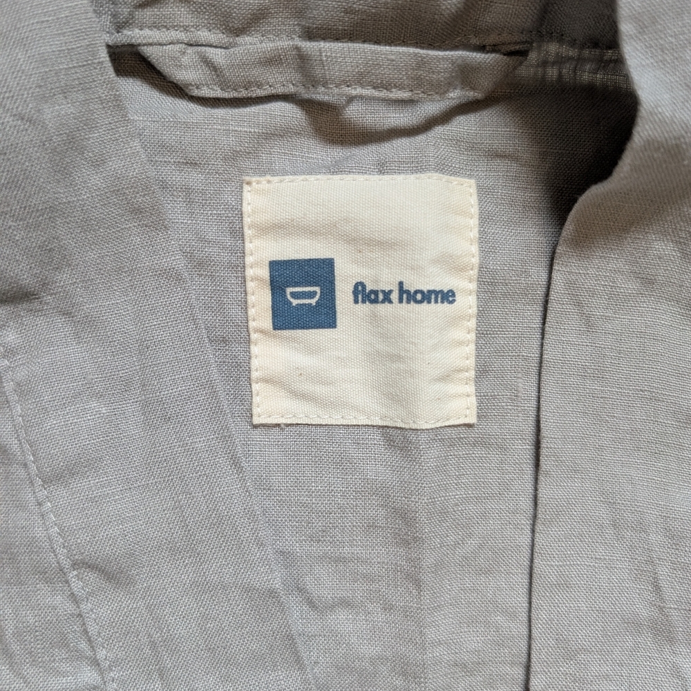 Willet 100% Linen Robe - Picture 4 of 5